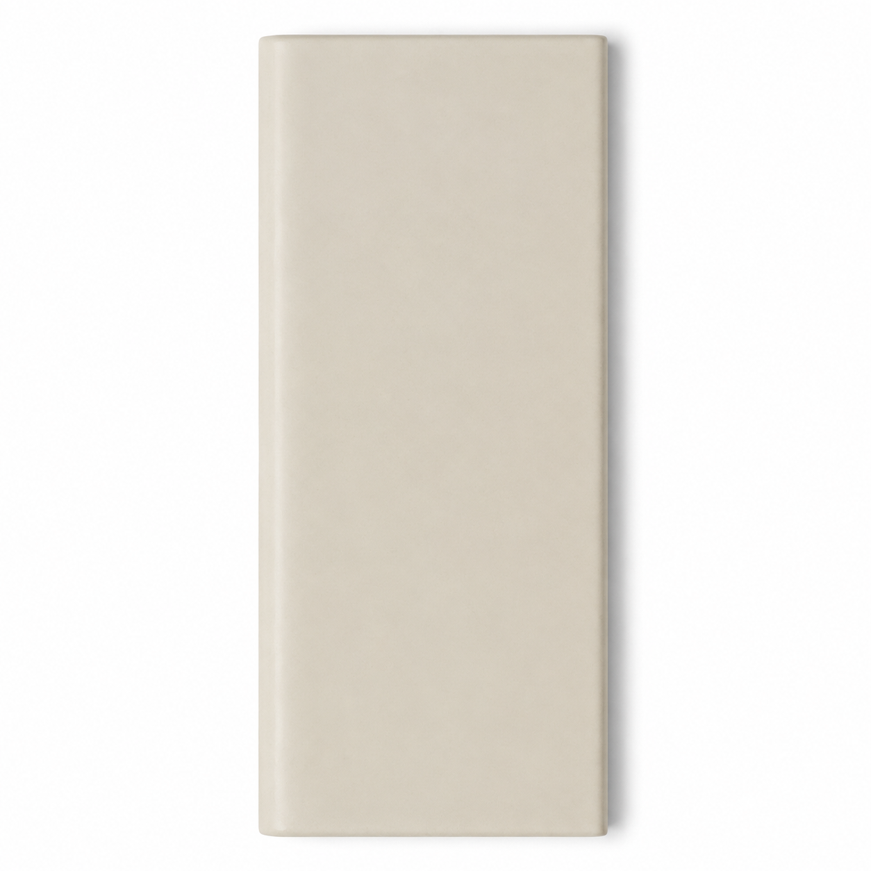 2x6 Palette Biscuit Matte Solid Color Ceramic Bullnose Tile - American Tile Depot