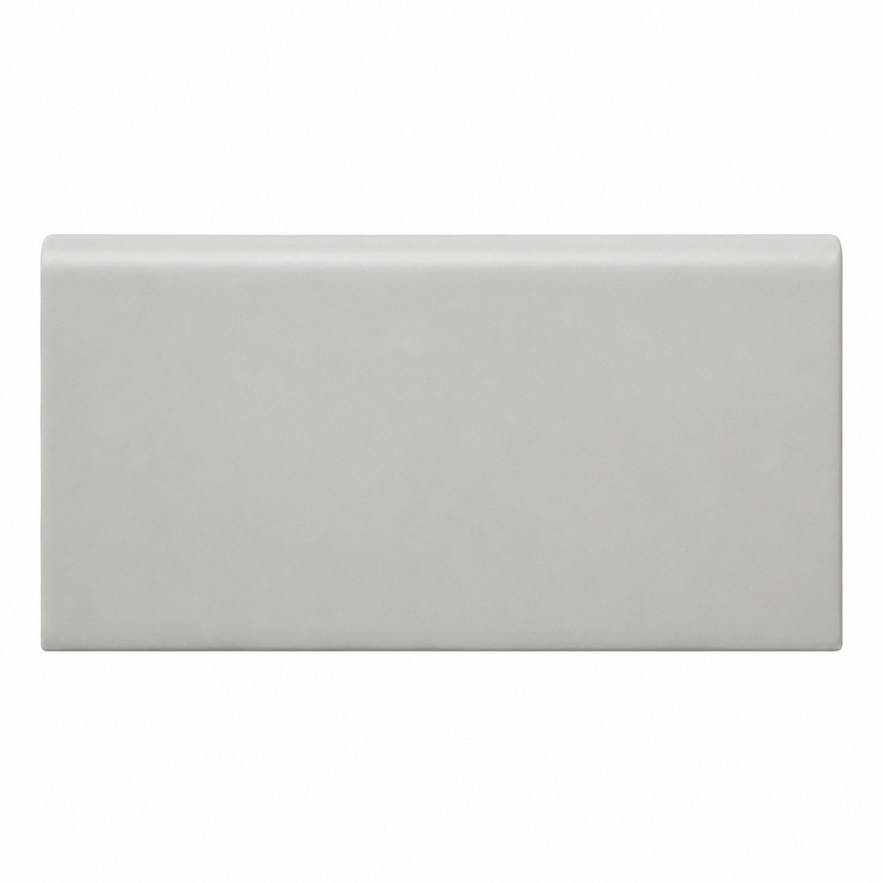 2x6 Palette Tender Gray Matte Solid Color Ceramic Bullnose Tile - American Tile Depot