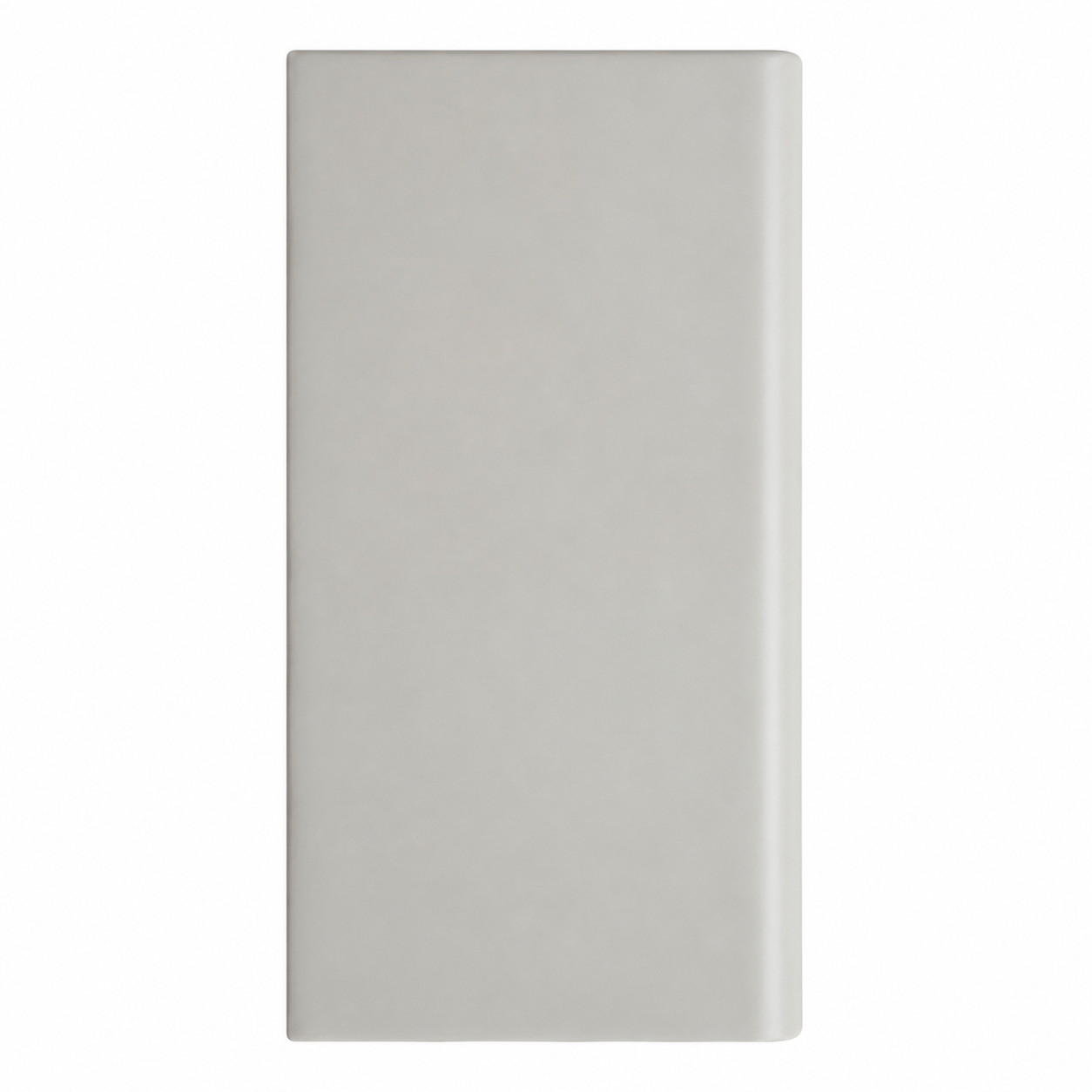 2x6 Palette Tender Gray Matte Solid Color Ceramic Bullnose Tile - American Tile Depot