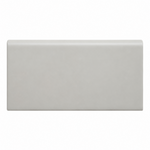 2x6 Palette Tender Gray Matte Solid Color Ceramic Bullnose Tile - American Tile Depot