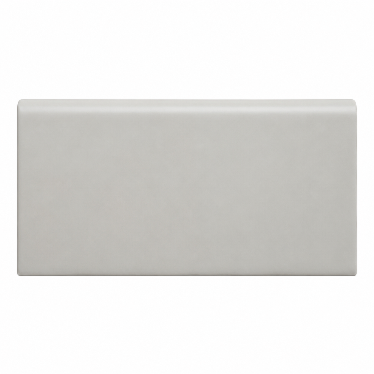 2x6 Palette Tender Gray Matte Solid Color Ceramic Bullnose Tile - American Tile Depot