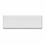 2x8 Palette White Ice Matte Solid Color Ceramic Bullnose Tile - American Tile Depot