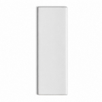 2x8 Palette White Ice Matte Solid Color Ceramic Bullnose Tile - American Tile Depot