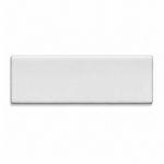 2x8 Palette White Ice Matte Solid Color Ceramic Bullnose Tile - American Tile Depot