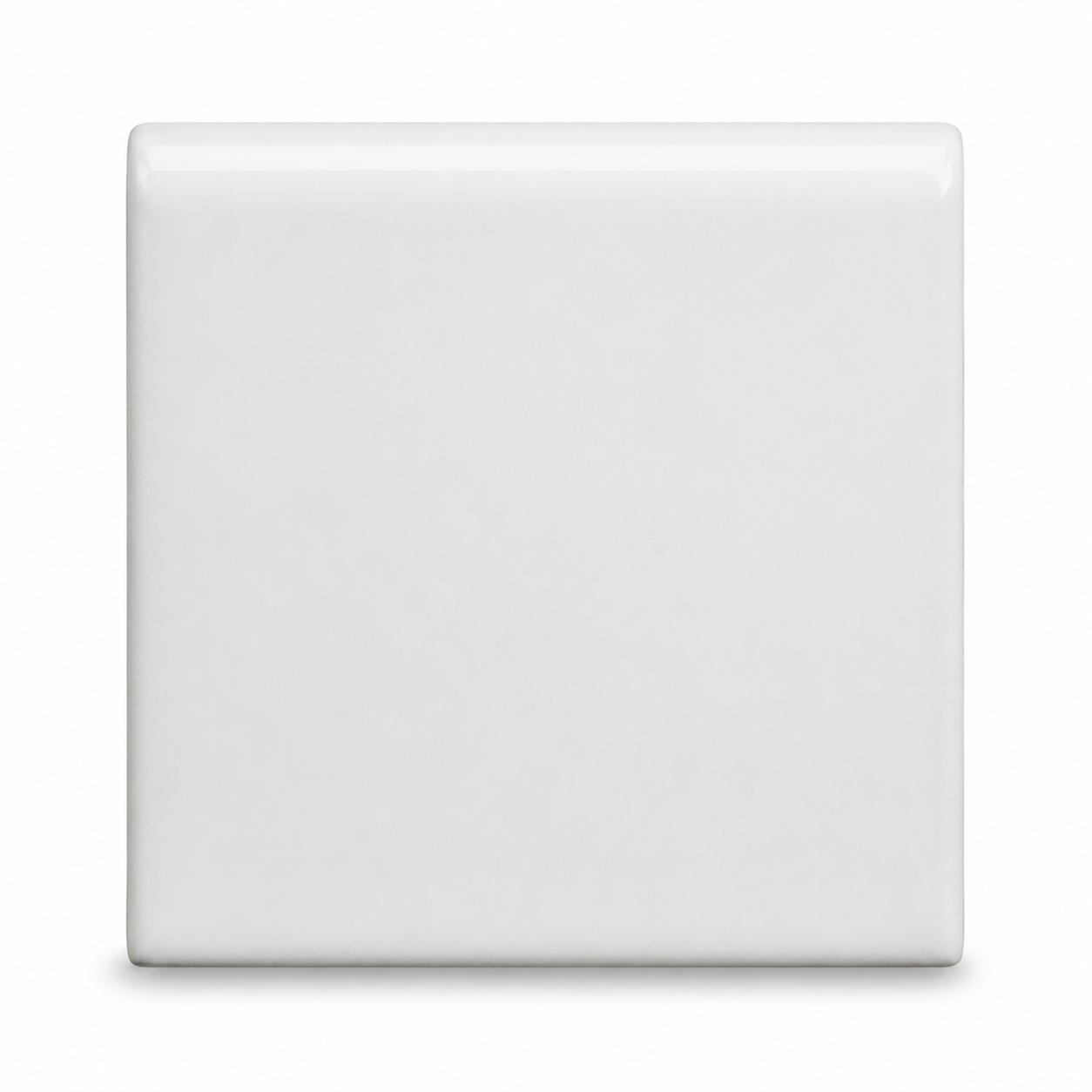 6x6 Palette White Ice Matte Solid Color Ceramic Bullnose Tile - American Tile Depot