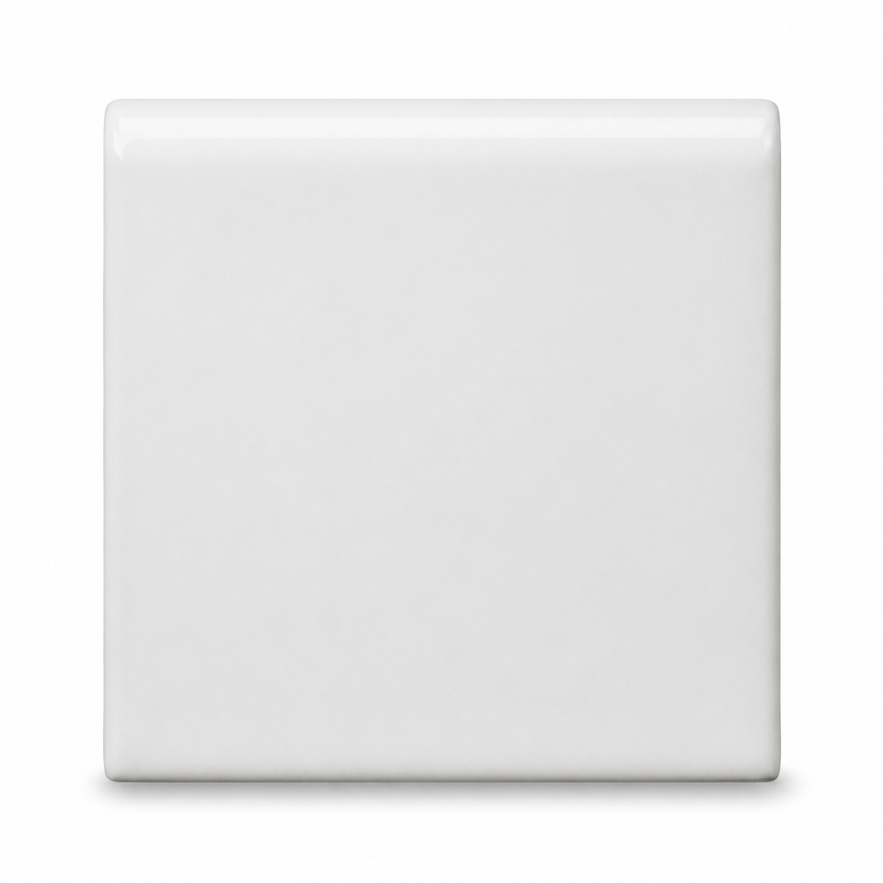 6x6 Palette White Ice Matte Solid Color Ceramic Bullnose Tile - American Tile Depot