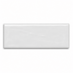 3x12 Flux White Ceramic Bullnose Tile - American Tile Depot