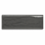 3x12 Flux Dark Gray Ceramic Bullnose Tile - American Tile Depot