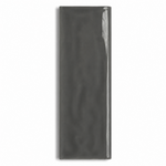 3x12 Flux Dark Gray Ceramic Bullnose Tile - American Tile Depot