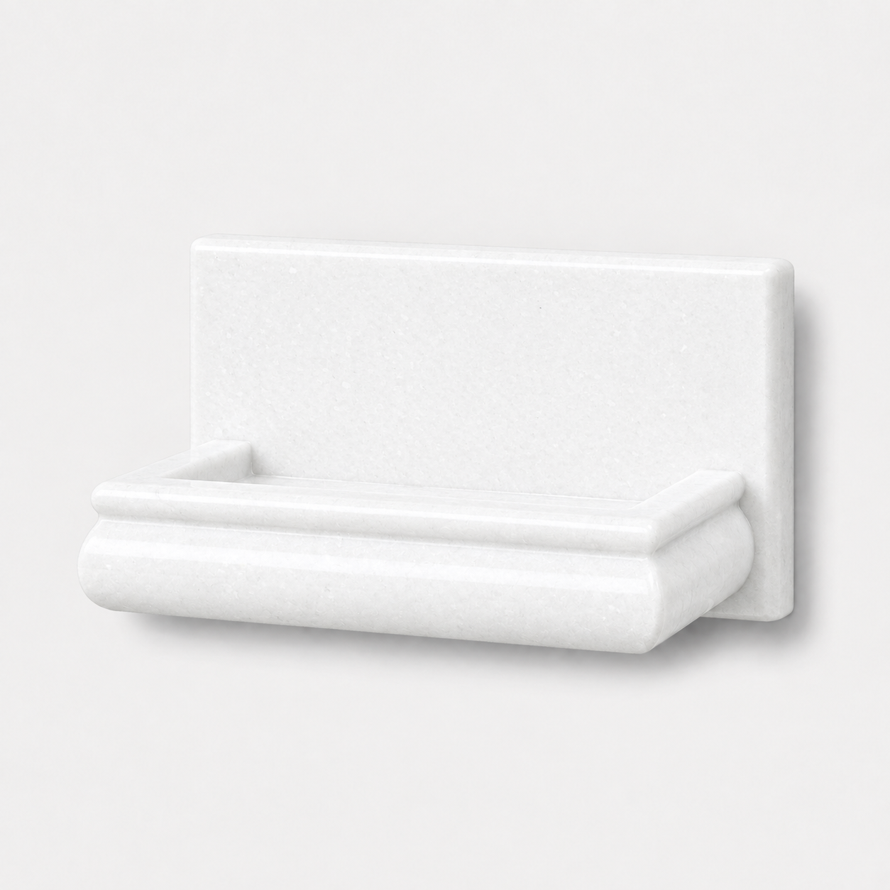 Thassos White Marble Hand-Made Custom Soap Holder - Soap Dish - Honed - American Tile Depot