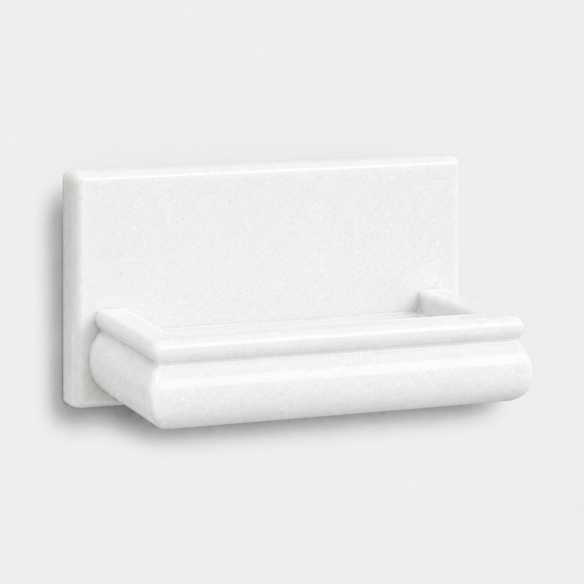 Thassos White Marble Hand-Made Custom Soap Holder - Soap Dish - Honed - American Tile Depot