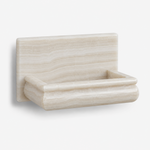 Premium White Onyx VEIN-CUT Hand-Made Custom Soap Holder - Soap Dish - Polished - American Tile Depot