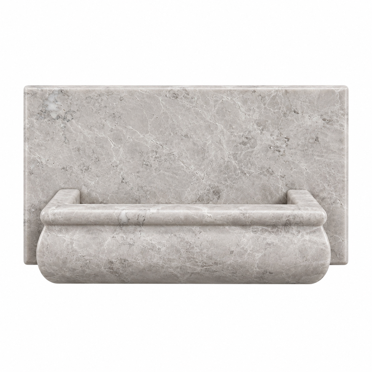 Tundra Gray (Atlantic Gray) Marble Hand-Made Custom Soap Holder - Soap Dish - Polished