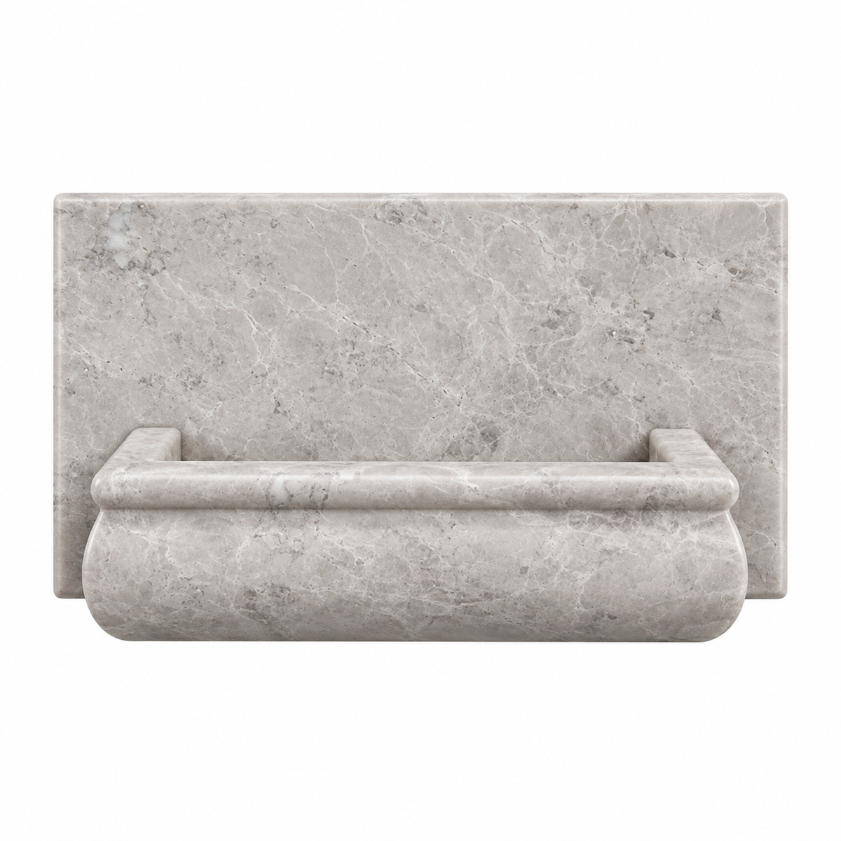 Tundra Gray (Atlantic Gray) Marble Hand-Made Custom Soap Holder - Soap Dish - Polished - American Tile Depot