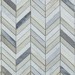 Chevron Blue Marble Polished Mosaic Tile Chevron Blue Marble Polished Mosaic Tile - American Tile Depot