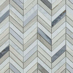 Chevron Blue Marble Polished Mosaic Tile Chevron Blue Marble Polished Mosaic Tile - American Tile Depot