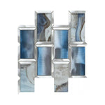 Clam City Blue Glossy Subway Glass Mosaic Wall Tile Clam City Blue Glossy Subway Glass Mosaic Wall Tile - American Tile Depot