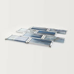 Clam City Blue Glossy Subway Glass Mosaic Wall Tile Clam City Blue Glossy Subway Glass Mosaic Wall Tile - American Tile Depot