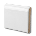 6x6 Palette White Ice Matte Solid Color Ceramic Bullnose Tile - American Tile Depot