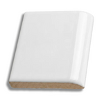 6x6 Palette White Ice Matte Solid Color Ceramic Bullnose Tile - American Tile Depot