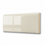 2x6 Palette Biscuit Glossy Solid Color Ceramic Bullnose Tile - American Tile Depot