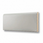 2x6 Palette Tender Gray Matte Solid Color Ceramic Bullnose Tile - American Tile Depot