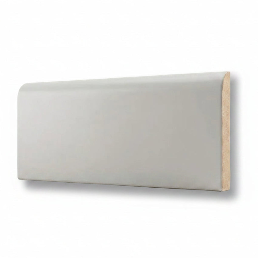 2x6 Palette Tender Gray Matte Solid Color Ceramic Bullnose Tile - American Tile Depot