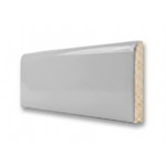 2x8 Palette Tender Gray Glossy Solid Color Ceramic Bullnose Tile - American Tile Depot