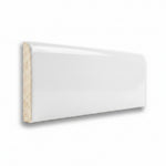 2x8 Palette White Ice Glossy Solid Color Ceramic Bullnose Tile 2x8 Palette White Ice Glossy Solid Color Ceramic Bullnose Tile - American Tile Depot