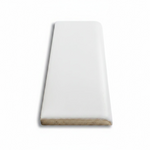 2x8 Palette White Ice Matte Solid Color Ceramic Bullnose Tile - American Tile Depot