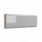 3x10 Palette Tender Gray Glossy Solid Color Ceramic Bullnose Tile 3x10 Palette Tender Gray Glossy Solid Color Ceramic Bullnose Tile - American Tile Depot
