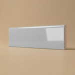 3x10 Palette Tender Gray Glossy Solid Color Ceramic Bullnose Tile - American Tile Depot