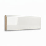 3x10 Palette White Ice Glossy Solid Color Ceramic Bullnose Tile 3x10 Palette White Ice Glossy Solid Color Ceramic Bullnose Tile - American Tile Depot