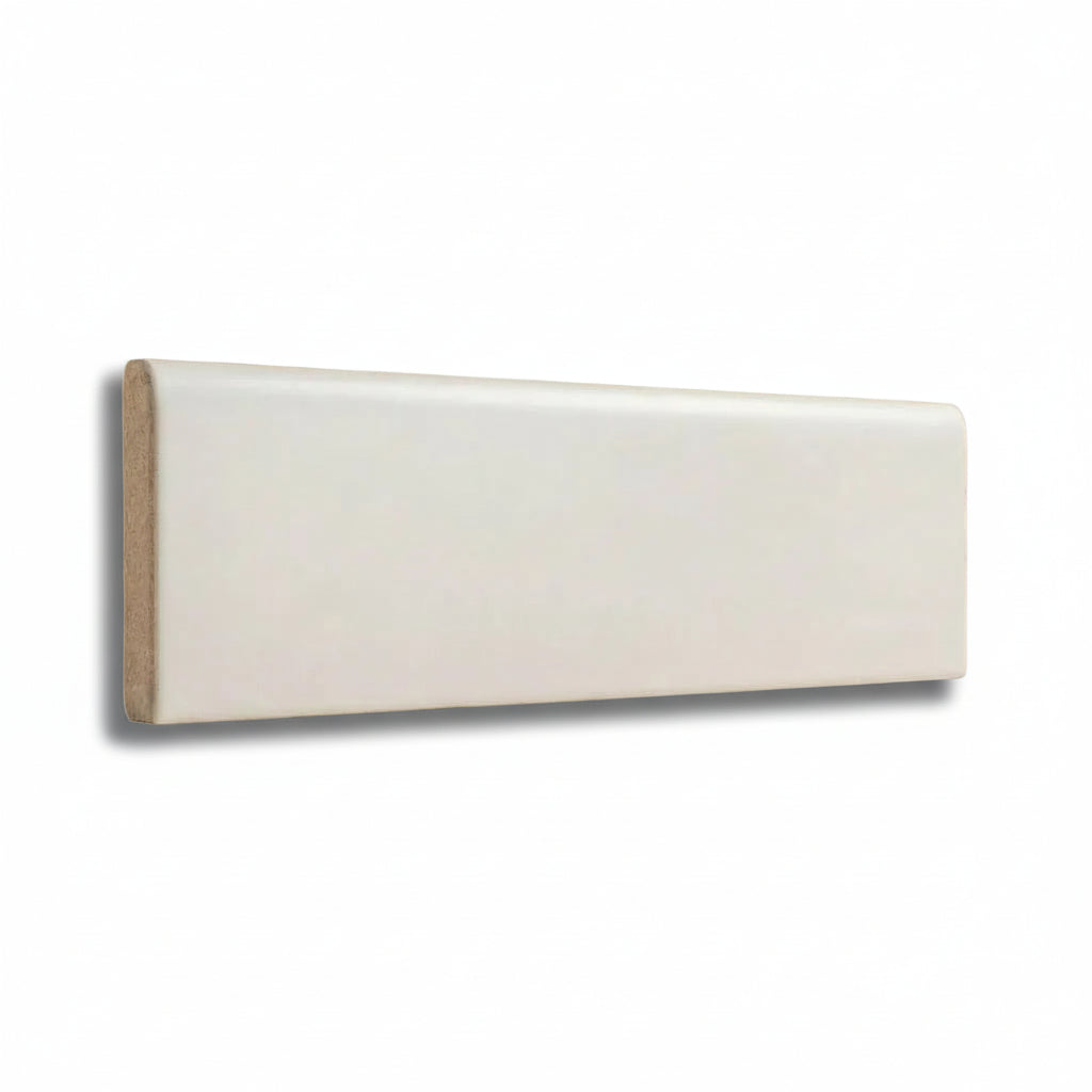3x10 Palette White Ice Matte Solid Color Ceramic Bullnose Tile 3x10 Palette White Ice Matte Solid Color Ceramic Bullnose Tile - American Tile Depot