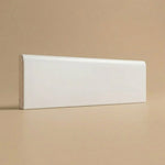3x10 Palette White Ice Matte Solid Color Ceramic Bullnose Tile 3x10 Palette White Ice Matte Solid Color Ceramic Bullnose Tile - American Tile Depot