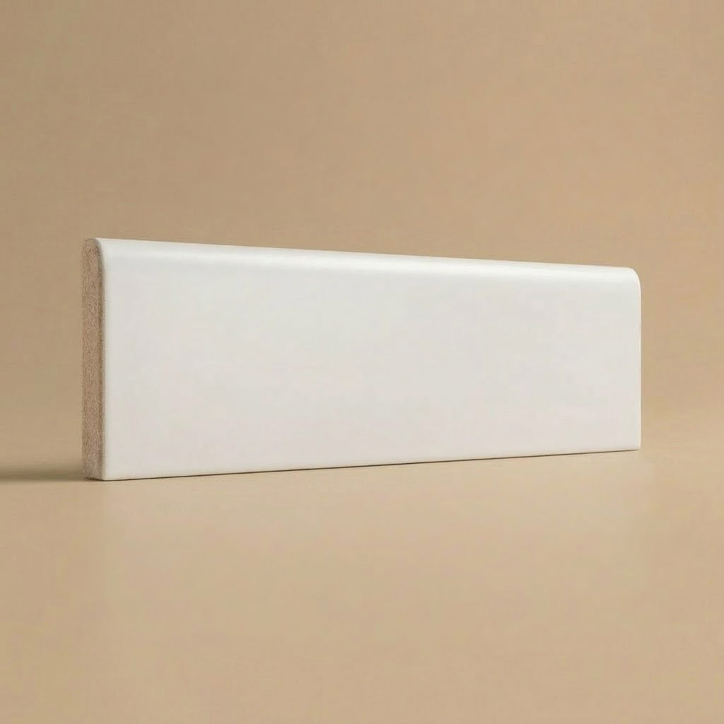 3x10 Palette White Ice Matte Solid Color Ceramic Bullnose Tile 3x10 Palette White Ice Matte Solid Color Ceramic Bullnose Tile - American Tile Depot