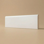 3x10 Palette White Ice Matte Solid Color Ceramic Bullnose Tile - American Tile Depot