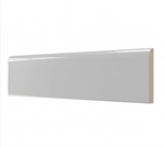 3x12 Palette Gray Glossy Solid Color Ceramic Bullnose Tile - American Tile Depot