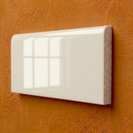 3x6 Palette Biscuit Glossy Solid Color Ceramic Bullnose Tile - American Tile Depot