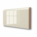 3x6 Palette Biscuit Glossy Solid Color Ceramic Bullnose Tile - American Tile Depot
