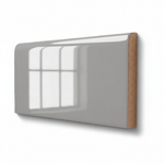 3x6 Palette Tender Gray Glossy Solid Color Ceramic Bullnose Tile - American Tile Depot