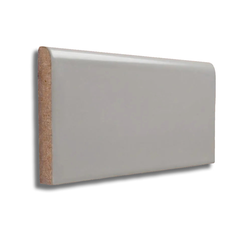 3x6 Palette Tender Gray Matte Solid Color Ceramic Bullnose Tile 3x6 Palette Tender Gray Matte Solid Color Ceramic Bullnose Tile - American Tile Depot