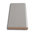 3x6 Palette Tender Gray Matte Solid Color Ceramic Bullnose Tile - American Tile Depot