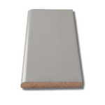 3x6 Palette Tender Gray Matte Solid Color Ceramic Bullnose Tile - American Tile Depot