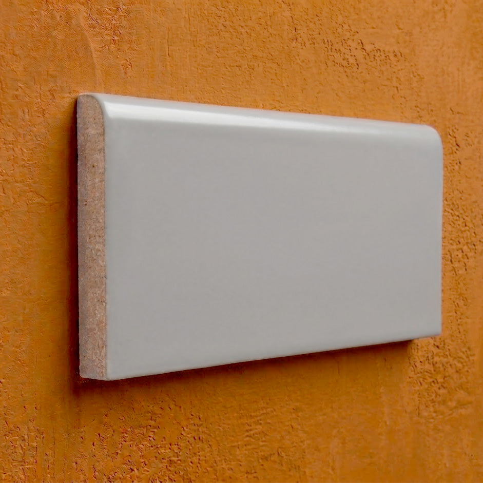 3x6 Palette Tender Gray Matte Solid Color Ceramic Bullnose Tile 3x6 Palette Tender Gray Matte Solid Color Ceramic Bullnose Tile - American Tile Depot
