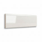 3x9.5 Palette White Ice Glossy Solid Color Ceramic Bullnose Tile 3x9.5 Palette White Ice Glossy Solid Color Ceramic Bullnose Tile - American Tile Depot