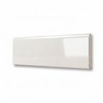 3x9.5 Palette White Ice Glossy Solid Color Ceramic Bullnose Tile - American Tile Depot