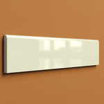 4x16 Palette Biscuit Glossy Ceramic Bullnose Tile - American Tile Depot