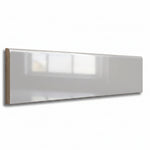 4x16 Palette Tender Gray Glossy Ceramic Bullnose Tile - American Tile Depot
