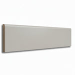 4x16 Palette Tender Gray Matte Ceramic Bullnose Tile - American Tile Depot
